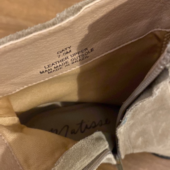 Caty Ankle Boot SZ 7.5 suede tan western - Picture 7 of 11